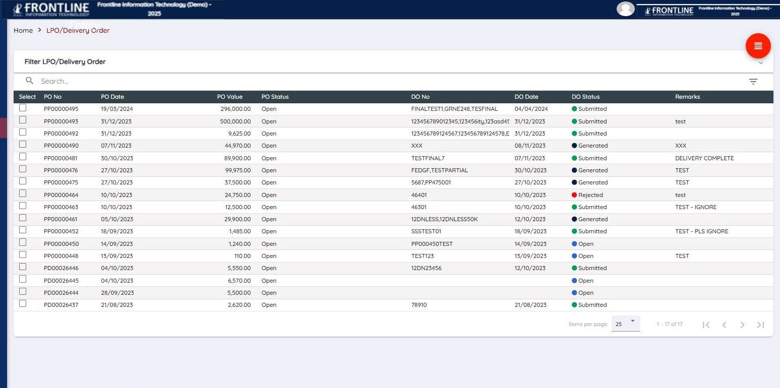 Digital Purchase Management Software UAE - Purchase Orders
