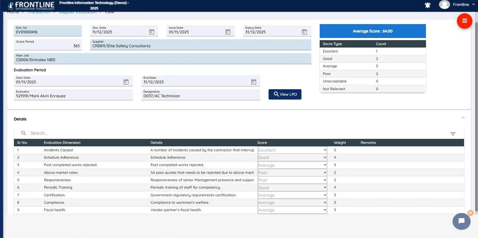Procurement Software Dubai - Quotation Comparison